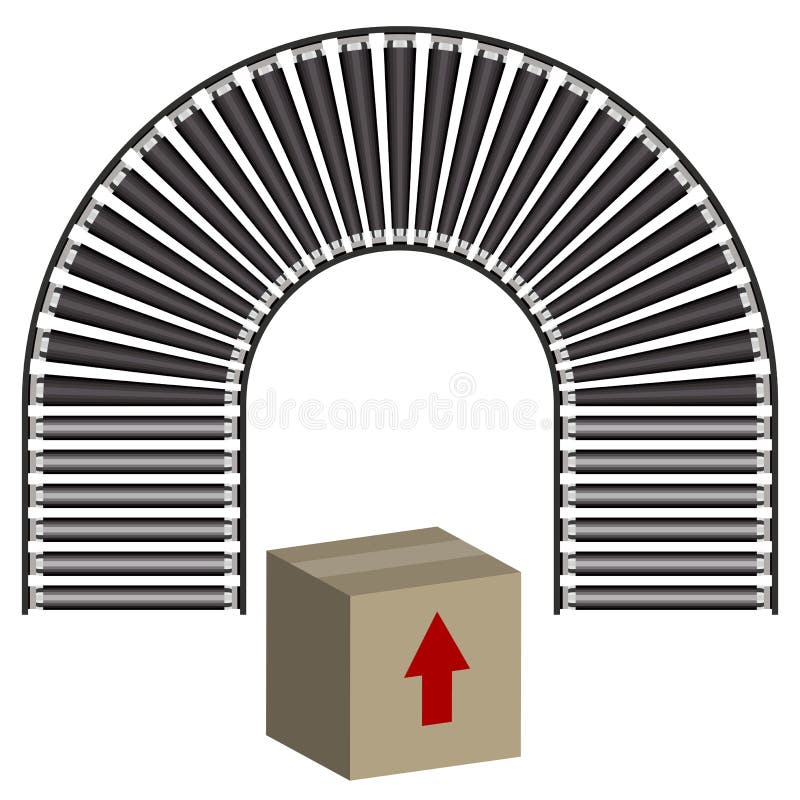 De Doos van het Pictogram van de Transportband stock illustratie De Doos van het Pictogram van de Transportband stock illustratie