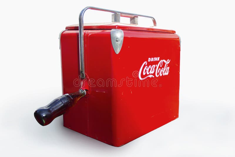 De Uitstekende Koelers Van De Cocacola Redactionele Foto Afbeelding
