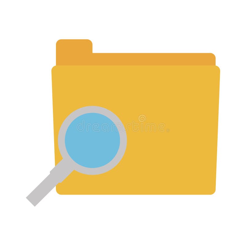 De dossiersdocument van het omslagonderzoek royalty-vrije illustratie