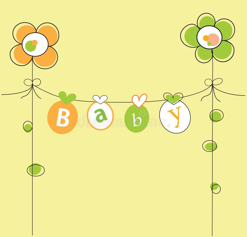 De Douche van de baby royalty-vrije illustratie De Douche van de baby royalty-vrije illustratie