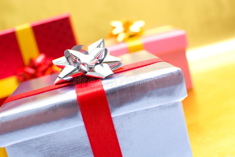 De dozen van de Kerstmisgift stock fotografie