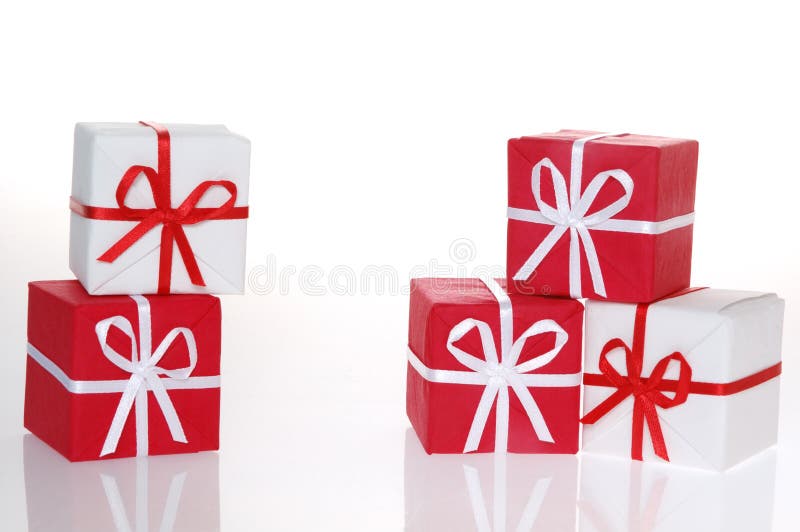 De dozen van Kerstmis stock fotografie De dozen van Kerstmis stock fotografie