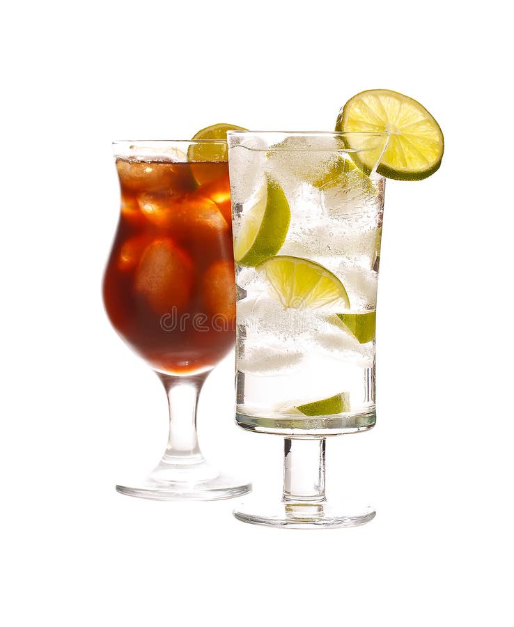 De Drank Van De Wodka En Van De Kola Stock Foto Image of ontbijt