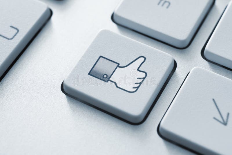 De Duim van Facebook omhoog zoals Knoop De Duim van Facebook omhoog zoals Knoop
