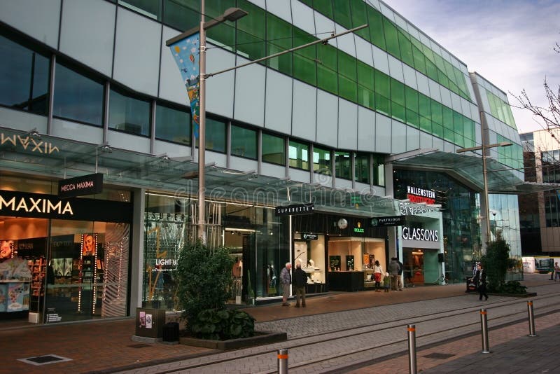De eigentijdse kleinhandels bouw van ANZ-Centrum in Christchurch CBD, Nieuw Zeeland stock afbeelding De eigentijdse kleinhandels bouw van ANZ-Centrum in Christchurch CBD, Nieuw Zeeland stock afbeelding