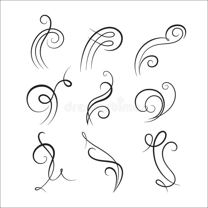 De elegante Vector bloeit Reeks op Wit vector illustratie De elegante Vector bloeit Reeks op Wit vector illustratie