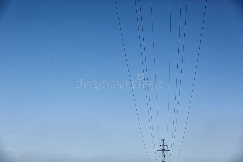 De Elektrische Toren van de hoogspanning Machtsconcept stock fotografie De Elektrische Toren van de hoogspanning Machtsconcept stock fotografie