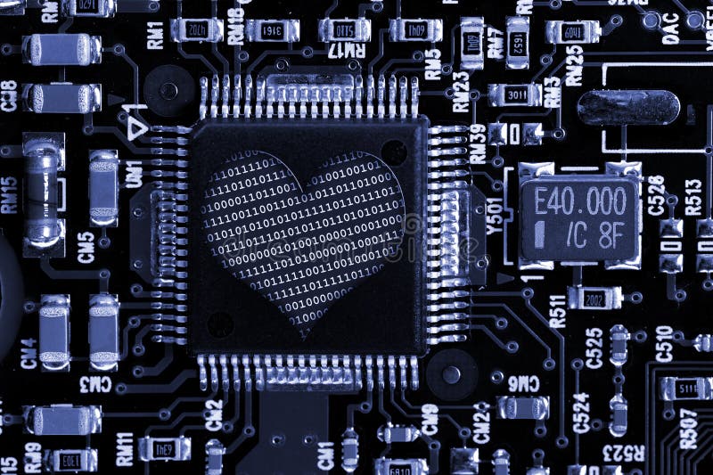 De elektronika van de liefde stock afbeelding De elektronika van de liefde stock afbeelding
