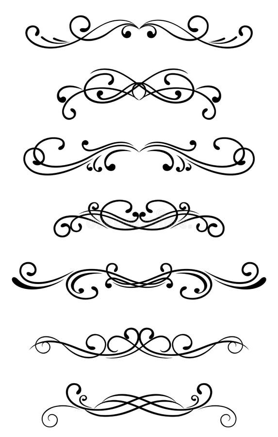De elementen van de werveling royalty-vrije illustratie De elementen van de werveling royalty-vrije illustratie