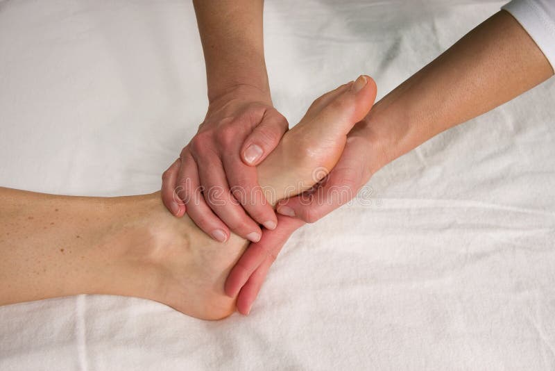 De enige massage van de voet