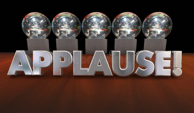 De Erkenning Groot Job Awards van de applausroem stock illustratie De Erkenning Groot Job Awards van de applausroem stock illustratie
