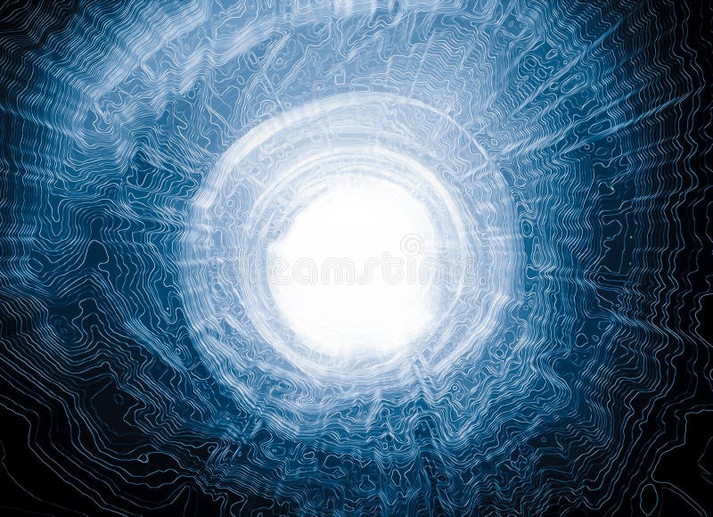 De explosietunnel van de energie royalty-vrije illustratie De explosietunnel van de energie royalty-vrije illustratie