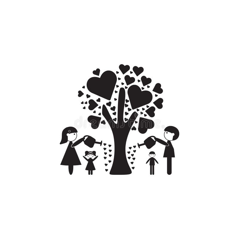 de familie gaf de boom van liefdepictogram water De illustratie van familie taxeert pictogram Het grafische ontwerp van de premie stock illustratie de familie gaf de boom van liefdepictogram water De illustratie van familie taxeert pictogram Het grafische ontwerp van de premie stock illustratie