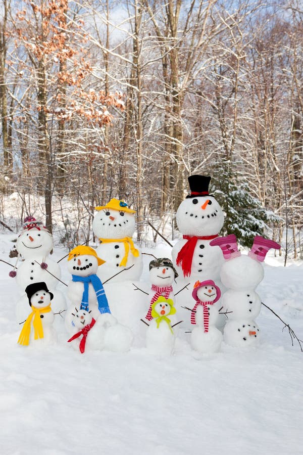 De Familie van de sneeuwman