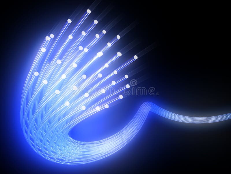 De fibre optique illustration de vecteur De fibre optique illustration de vecteur