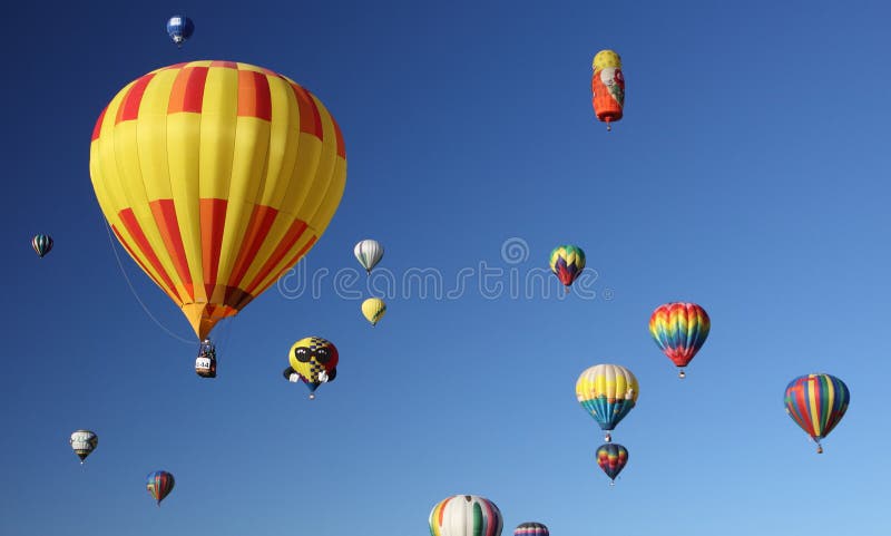 De Fiesta van de Ballon van Albuquerque stock afbeeldingen De Fiesta van de Ballon van Albuquerque stock afbeeldingen