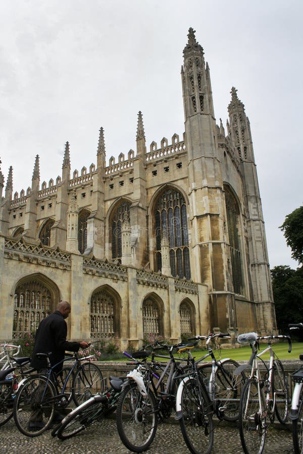 De fietsen van de student in Cambridge