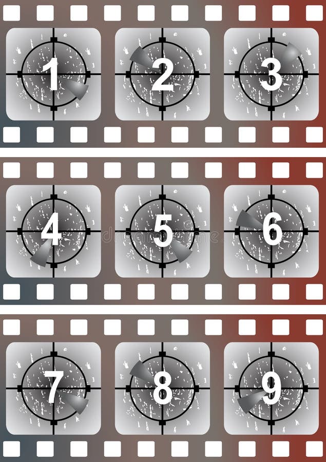 De filmleider van de film vector illustratie De filmleider van de film vector illustratie