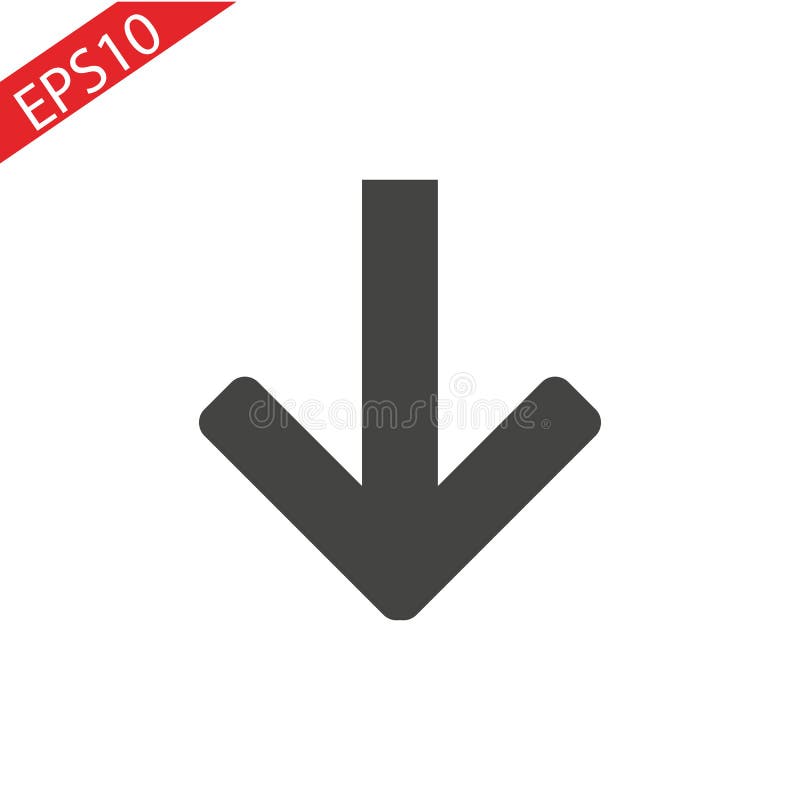 De Fleche Noir D Icone Vers Le Bas Sur Un Fond Blanc Illustration Stock Illustration Du Fleche Indicateur De Fleche Noir D Icone Vers Le Bas Sur Un Fond Blanc Illustration Stock Illustration Du Fleche Indicateur