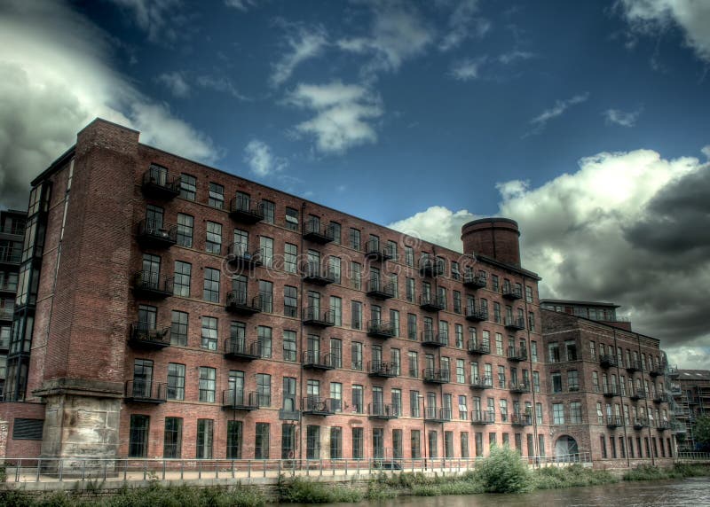 Riverside mills converted into luxury apartments in Leed, WestYorkshire, UK. HDR. Riverside mills converted into luxury apartments in Leed, WestYorkshire, UK. HDR