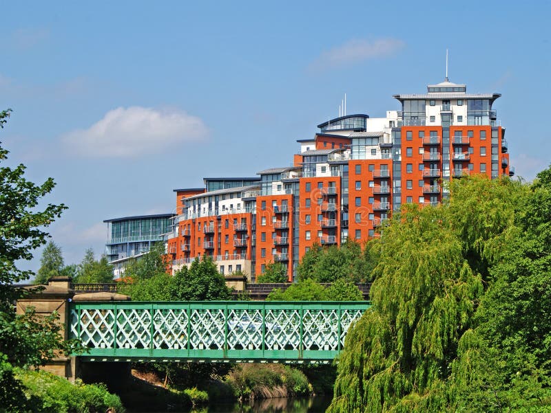 Modern apartment and office blocks, Leeds, UK. Modern apartment and office blocks, Leeds, UK