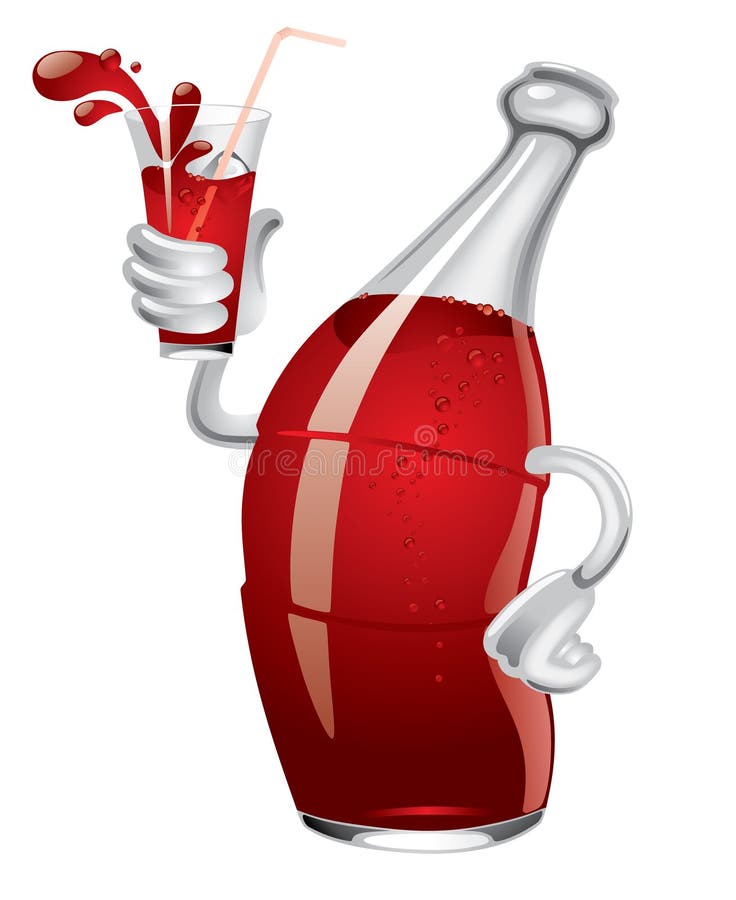 De fles van de soda royalty-vrije illustratie De fles van de soda royalty-vrije illustratie