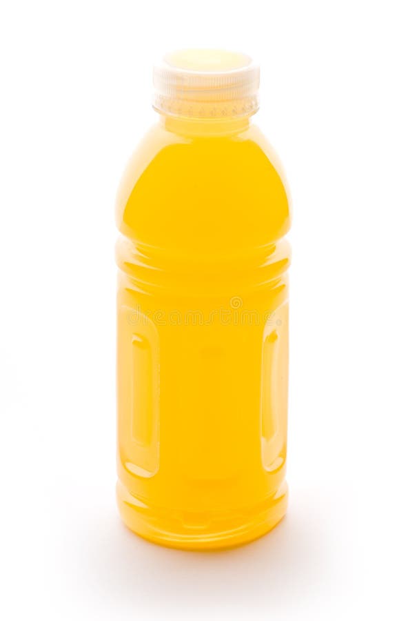 De fles van het jus d'orange