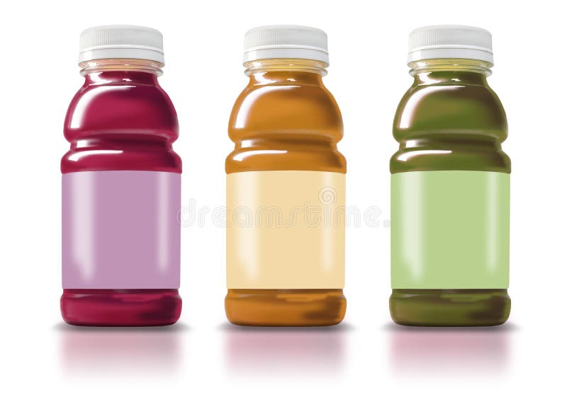 Smoothieflessen vector illustratie