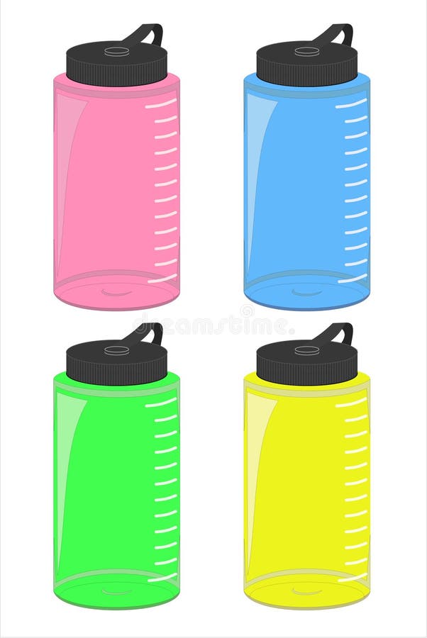 Waterfles set, vectorbestand (EPS) royalty-vrije illustratie