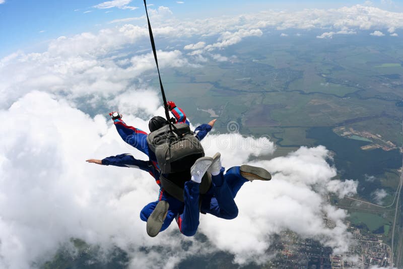 De foto van Skydiving royalty-vrije stock foto's De foto van Skydiving royalty-vrije stock foto's