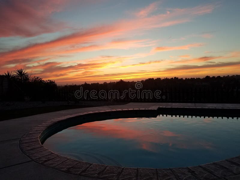De Foto van de testzonsondergang stock afbeeldingen De Foto van de testzonsondergang stock afbeeldingen