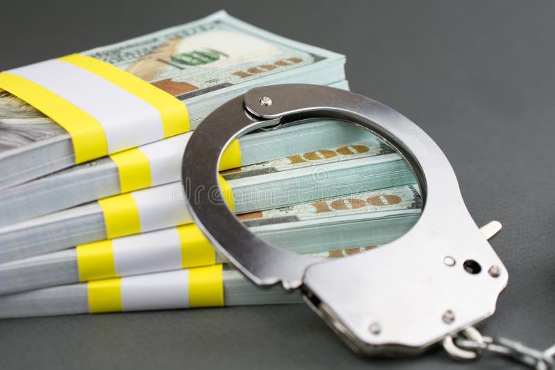 De Fraudeconcept van de financi?le criminaliteitkaart stock afbeeldingen De Fraudeconcept van de financi?le criminaliteitkaart stock afbeeldingen