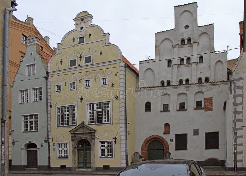 ` De frères du ` trois de point de repère à Riga, Lettonie images libres de droits ` De frères du ` trois de point de repère à Riga, Lettonie images libres de droits