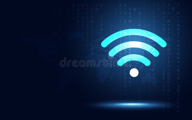 De futuristische blauwe draadloze achtergrond van de verbindings abstracte technologie Kunstmatige intelligentie digitale transfo royalty-vrije illustratie De futuristische blauwe draadloze achtergrond van de verbindings abstracte technologie Kunstmatige intelligentie digitale transfo royalty-vrije illustratie