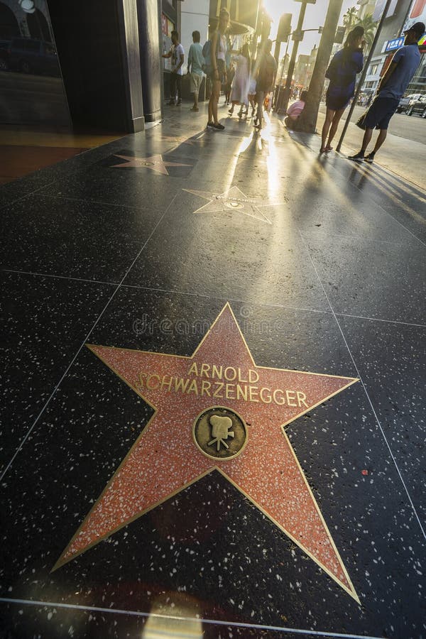 De Gang van Los Angeles Hollywood van Bekendheid stock foto's De Gang van Los Angeles Hollywood van Bekendheid stock foto's