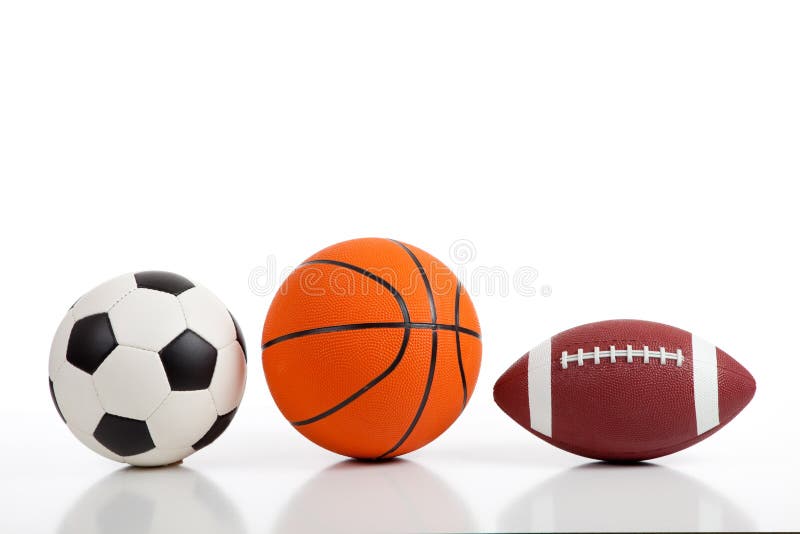 De geassorteerde Ballen van Sporten op Wit