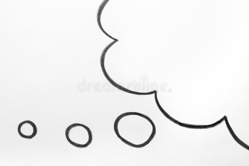 De gedachte wolk en het denken ballon van de toespraakbel vector illustratie De gedachte wolk en het denken ballon van de toespraakbel vector illustratie