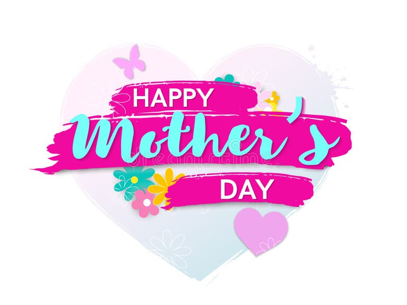 Poster of banner voor Moederdag royalty-vrije illustratie