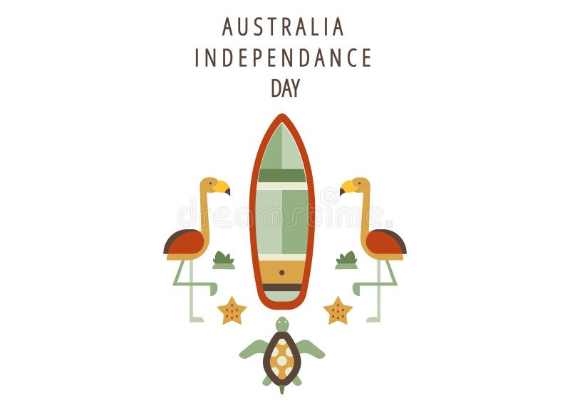 De gelukkige Dag van Australië, 26 Januari viert banner of vakantiegroeten of Prentbriefkaar of Affiche of Vliegermalplaatje Vect stock illustratie De gelukkige Dag van Australië, 26 Januari viert banner of vakantiegroeten of Prentbriefkaar of Affiche of Vliegermalplaatje Vect stock illustratie