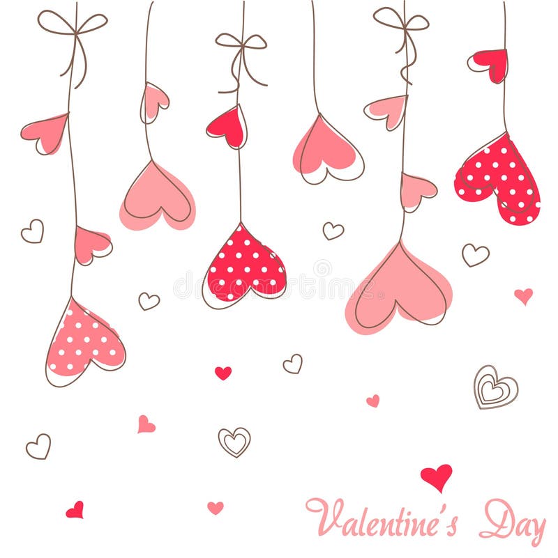 De gelukkige Dag van Valentijnskaarten