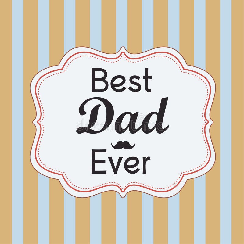 Gelukkige Vaderdag kaart royalty-vrije illustratie