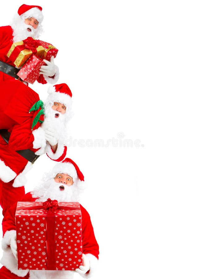 De gelukkige Kerstman van Kerstmis stock foto De gelukkige Kerstman van Kerstmis stock foto