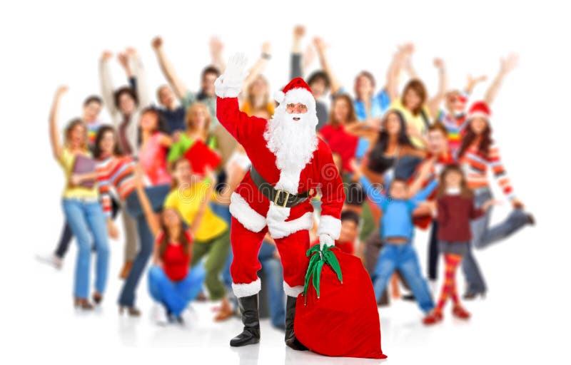 De gelukkige Kerstman van Kerstmis royalty-vrije stock afbeelding De gelukkige Kerstman van Kerstmis royalty-vrije stock afbeelding