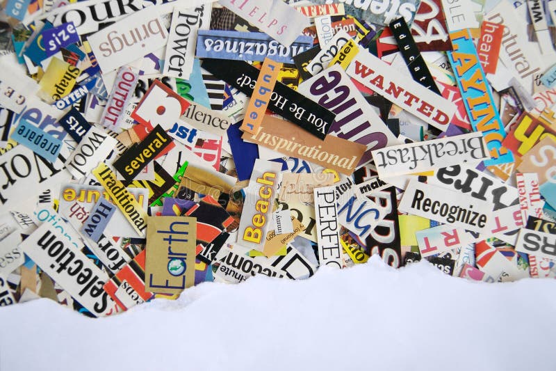 De Achtergrond Van Word Van Het Tijdschrift Stock Afbeelding Image of