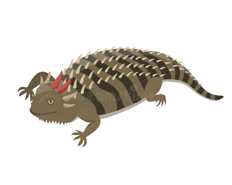 De geïsoleerde vectorillustratie van de Goannahagedis reptiel royalty-vrije illustratie De geïsoleerde vectorillustratie van de Goannahagedis reptiel royalty-vrije illustratie