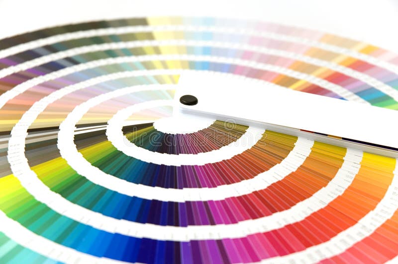 A color formula guide showing a color palette. A color formula guide showing a color palette