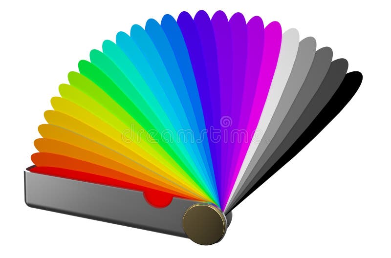 De gids van het de kleurenpalet van Pantone royalty-vrije illustratie De gids van het de kleurenpalet van Pantone royalty-vrije illustratie