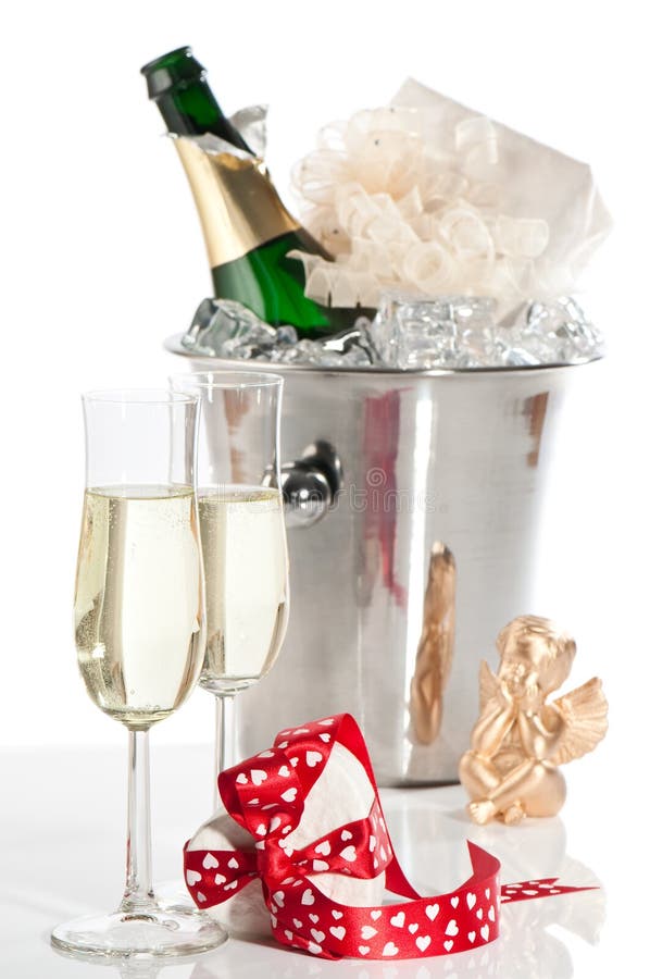 De Gift van de valentijnskaart stock foto De Gift van de valentijnskaart stock foto