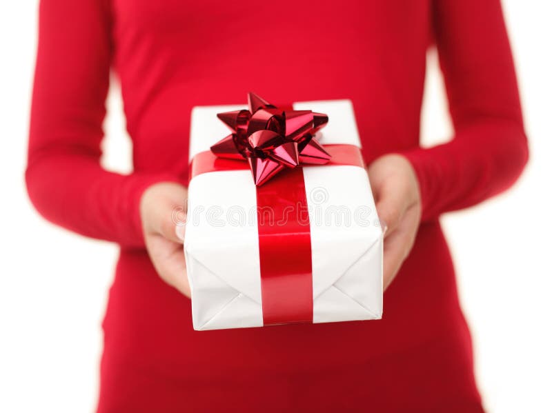 De gift van Kerstmis stock foto De gift van Kerstmis stock foto