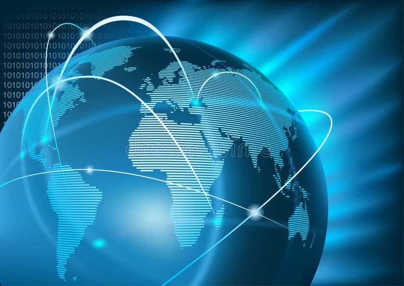De Globale Zaken van Internet royalty-vrije illustratie De Globale Zaken van Internet royalty-vrije illustratie